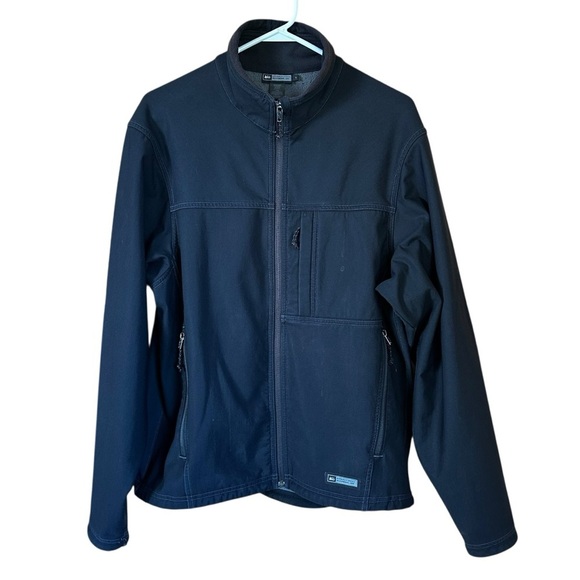 REI Soft shell Performance Jacket Fleece Lined Sz L - Picture 1 of 9